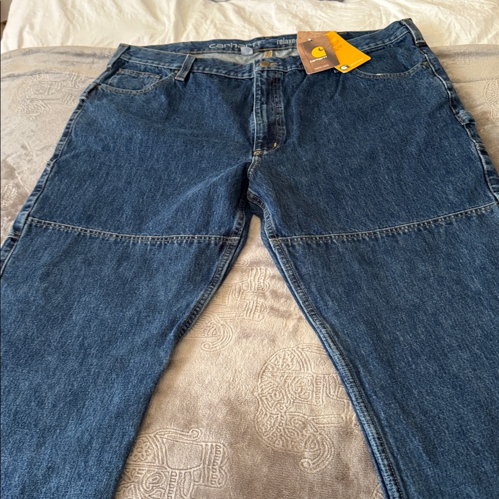 Carhartt Dark Blue Work Jeans